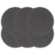 6 db sima sötétszürke kerek pamutalátét 38 cm