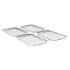 4 db rozsdamentes acél gasztronorm edény gn 1/1 20 mm
