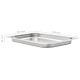 4 db rozsdamentes acél gasztronorm edény gn 1/1 40 mm 4 db rozsdamentes acél gasztronorm edény gn 1/1 40 mm