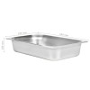 4 db rozsdamentes acél gasztronorm edény gn 1/1 100 mm
