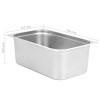 2 db rozsdamentes acél gasztronorm edény gn 1/1 200 mm