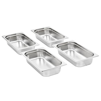 8 db rozsdamentes acél gasztronorm edény gn 1/3 65 mm