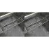 2db lineáris rozsdamentes acél zuhany lefolyó 530 x 140 mm