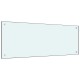 Fehér edzett üveg konyhai fröccsenésgátló 100 x 40 cm