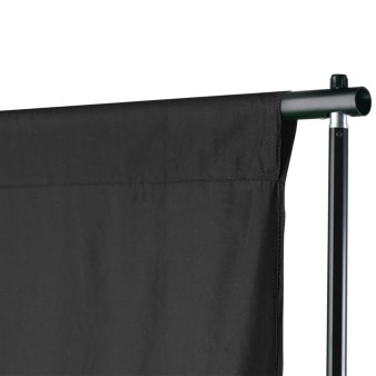 Fekete háttértartó állványrendszer 600 x 300 cm