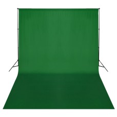 Zöld háttértartó állványrendszer 500 x 300 cm