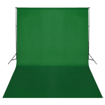 Zöld háttértartó állványrendszer 500 x 300 cm