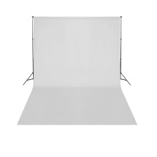 Teleszkópos háttér állványrendszer + fehér háttér 3 x 5 m