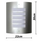 2 rozsdamentes acél vízálló fali lámpatestek 60w