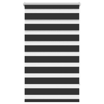 Fekete zebra roló 70,9 x 120 cm szövet szélesség 66,7 cm