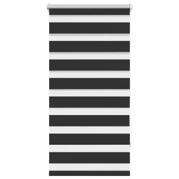 Fekete zebra roló 80,9 x 150 cm szövet szélesség 76,7 cm