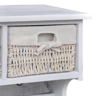 Fehér császárfa fali polc 60 x 23,5 x 33 cm