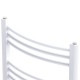 Fürdőszobai törölközőszárító radiátor központi fűtéssel oldalsó és középső csatlakozóval ívelt 480 x 480 mm