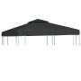 Sötétszürke csere pavilon ponyvatető 310 g/m² 3 x 3 m
