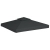 Sötétszürke csere pavilon ponyvatető 310 g/m² 3 x 3 m