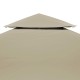 Bézs csere pavilon ponyvatető 310 g / m² 3 x 4 m