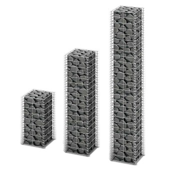 3 db gabion kosár horganyzott drótból