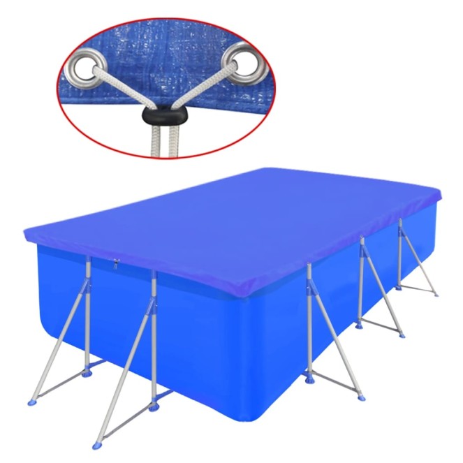Négyszögletes pe medencetakaró 90 g/m² 394 x 207 cm Négyszögletes pe medencetakaró 90 g/m² 394 x 207 cm
