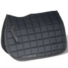 Lovaglás nyereg készlet 17,5 "valódi bőr fekete 12 cm 5-az-1- be