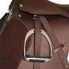 Lovaglás nyereg készlet 16 "valódi bőr barna 14 cm 5-az-1- be