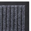 Szürke pvc lábtörlő 90 x 120 cm