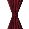 2 db bordó mikroszatén függöny 140 x 175 cm