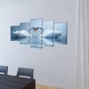 Vászon falikép szett hattyú 100 x 50 cm