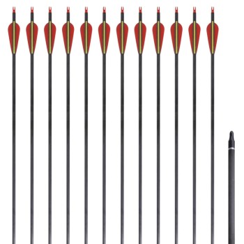 12 db standard reflex íj szénszálas nyílvesszők 30" 0,76 cm