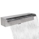 Négyszögletes rozsdamentes acél medence szökőkút 45 cm Négyszögletes rozsdamentes acél medence szökőkút 45 cm