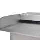 Négyszögletes rozsdamentes acél medence szökőkút led fényekkel 30 cm Négyszögletes rozsdamentes acél medence szökőkút led fényekkel 30 cm