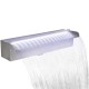 Négyszögletes rozsdamentes acél medence szökőkút led fényekkel 45 cm Négyszögletes rozsdamentes acél medence szökőkút led fényekkel 45 cm