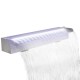 Négyszögletes rozsdamentes acél medence szökőkút led fényekkel 60 cm Négyszögletes rozsdamentes acél medence szökőkút led fényekkel 60 cm