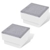 2 db led földbe építhető izzó / kültéri lámpa 100 x 100 x 68 mm