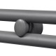 Egyenes szürke törölközőszárító radiátor központi fűtéssel 600x1160 mm