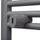 Egyenes szürke törölközőszárító radiátor központi fűtéssel 600x1160 mm
