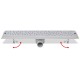 630x140 mm lineáris rozsdamentes acél buborék zuhany lefolyó 630x140 mm lineáris rozsdamentes acél buborék zuhany lefolyó