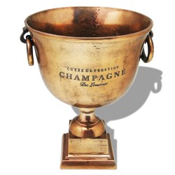 Győzelmi kupa pezsgőhűtő vörösréz barna
