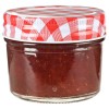 24 db 110 ml-es befőttesüveg piros-fehér tetővel