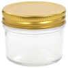 48 db 110 ml-es befőttesüveg aranyszínű tetővel