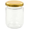 96 db 230 ml-es befőttesüveg aranyszínű tetővel