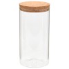 6 db üvegedény parafa fedéllel 1400 ml