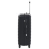3 db fekete keményfalú abs gurulós bőrönd