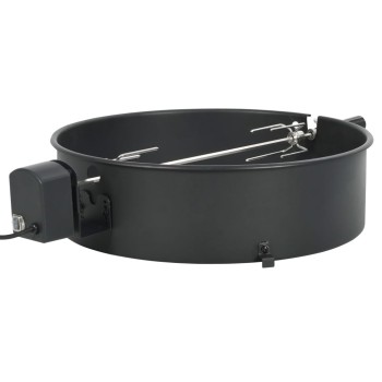 Fekete bbq grillgyűrű szett 57 cm