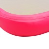 Rózsaszín pvc felfújható tornaszőnyeg pumpával 500x100x10 cm