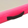 Rózsaszín pvc felfújható tornaszőnyeg pumpával 500x100x10 cm