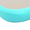 Zöld pvc felfújható tornaszőnyeg pumpával 500 x 100 x 10 cm