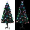 Száloptikás megvilágított karácsonyfa állvánnyal és led-es 150 cm