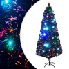 Száloptikás megvilágított karácsonyfa állvánnyal és led-es 210 cm