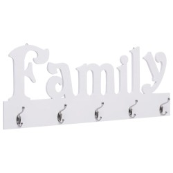 "family" feliratú fali fogas 74 x 29,5 cm