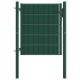Zöld pvc és acél kerítéskapu 100 x 81 cm